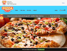 Tablet Screenshot of pizzaplustakeaway.com